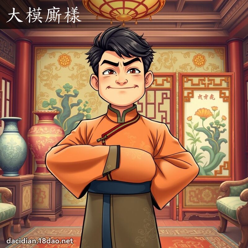 大模廝樣 - 國語大辭典配圖