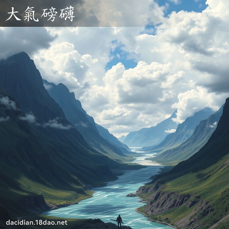 大氣磅礴 - 國語大辭典配圖