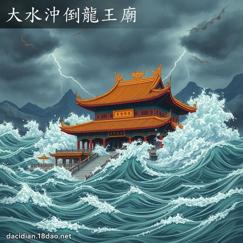 大水沖倒龍王廟 - 國語大辭典配圖