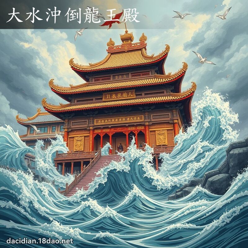 大水沖倒龍王殿 - 國語大辭典配圖