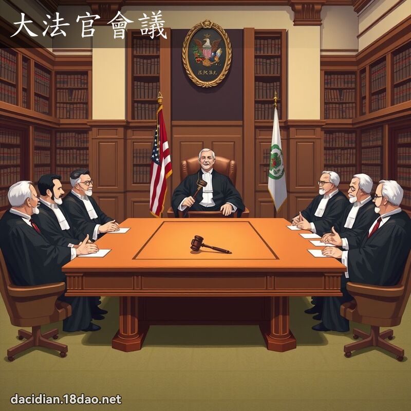 大法官會議 - 國語大辭典配圖