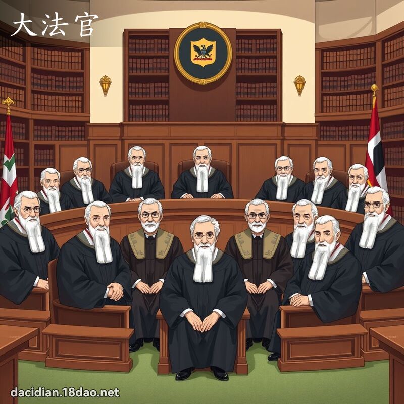 大法官 - 国语大辞典配图
