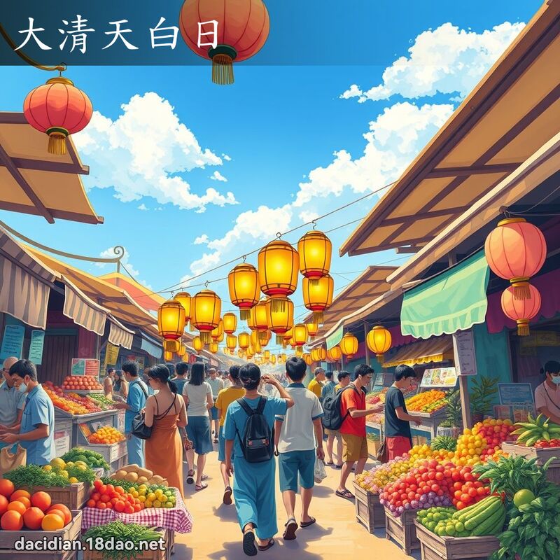 大清天白日 - 国语大辞典配图