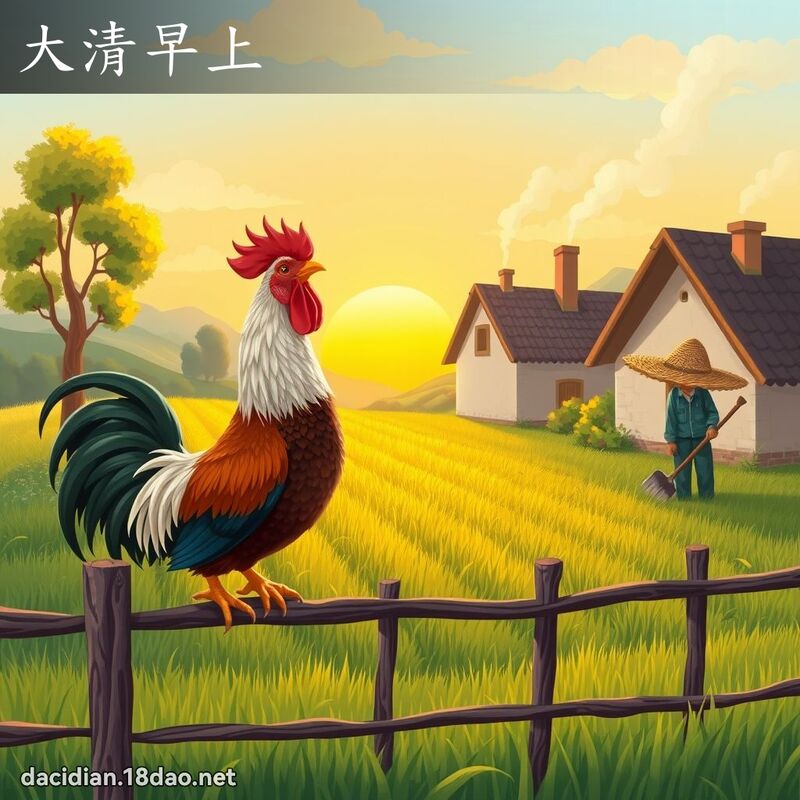 大清早上 - 國語大辭典配圖