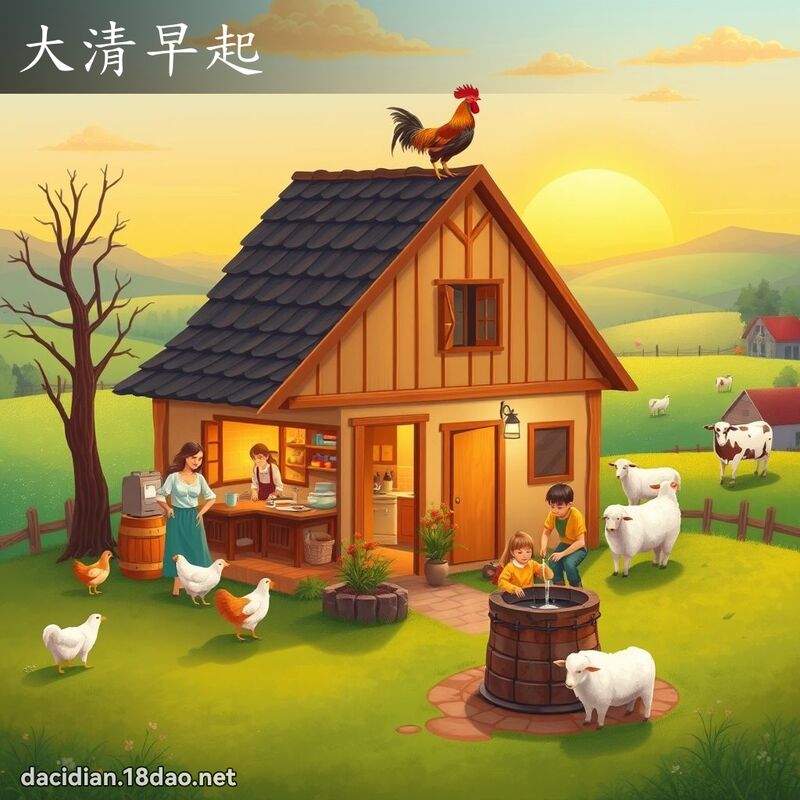 大清早起 - 國語大辭典配圖