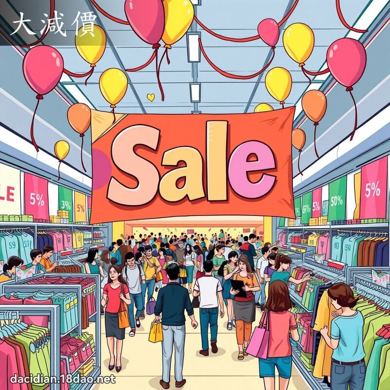 大減價 - 國語大辭典配圖