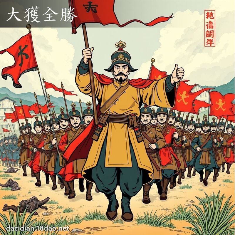 大獲全勝 - 國語大辭典配圖