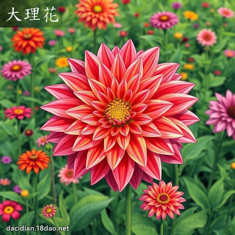 大理花 - 國語大辭典配圖
