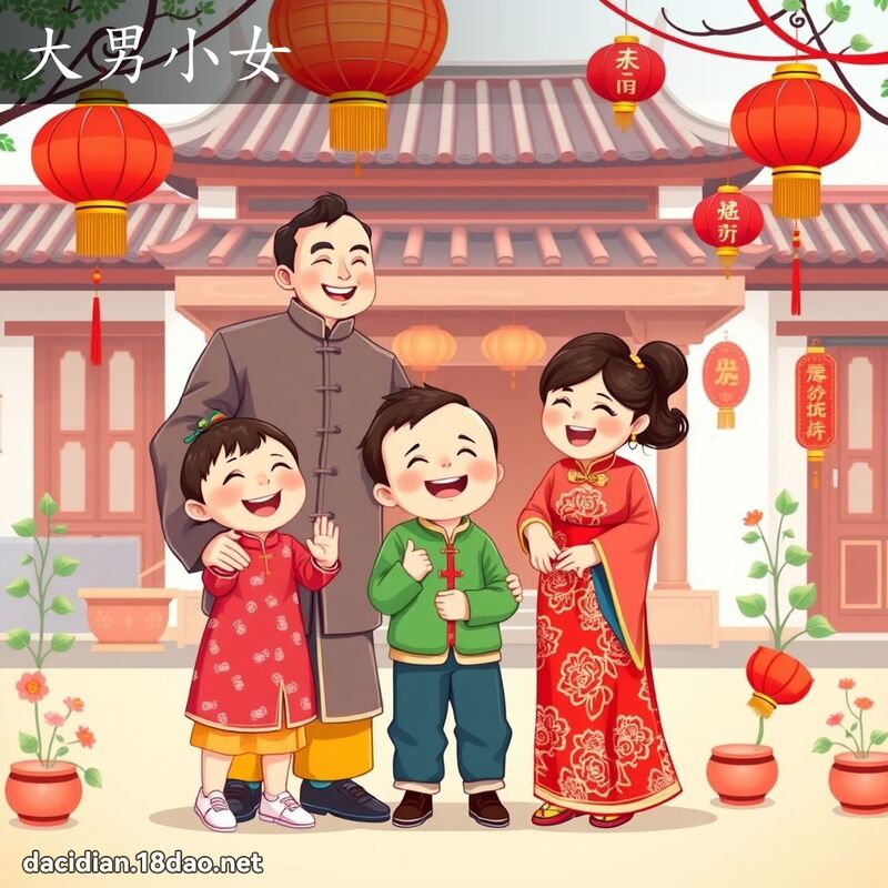 大男小女 - 國語大辭典配圖