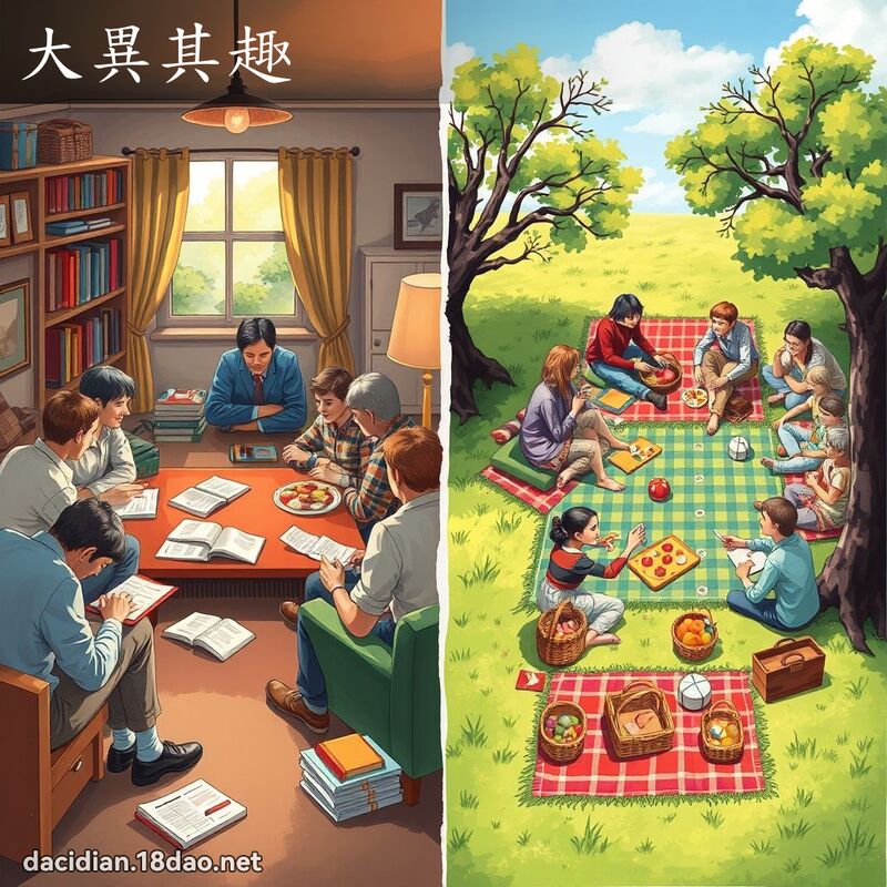 大異其趣 - 國語大辭典配圖