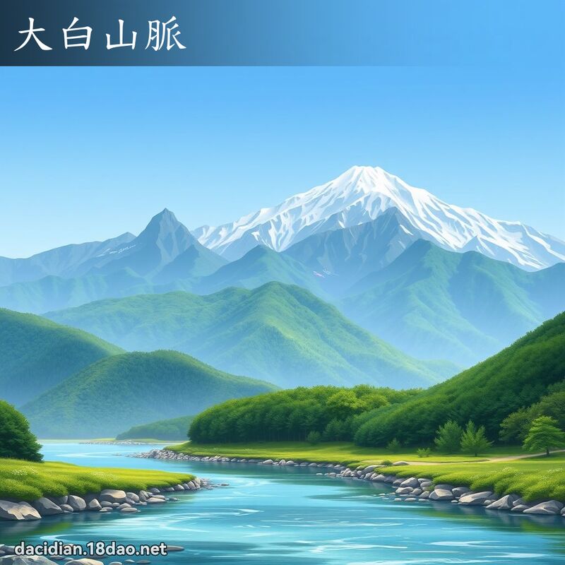 大白山脉 - 国语大辞典配图