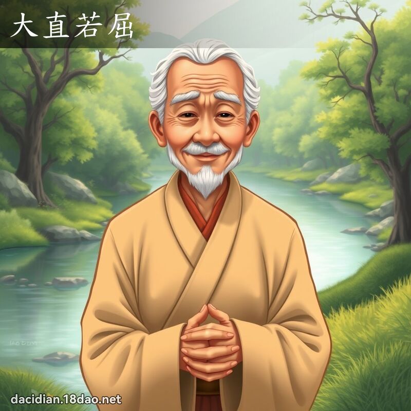 大直若屈 - 国语大辞典配图