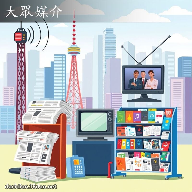 大眾媒介 - 國語大辭典配圖