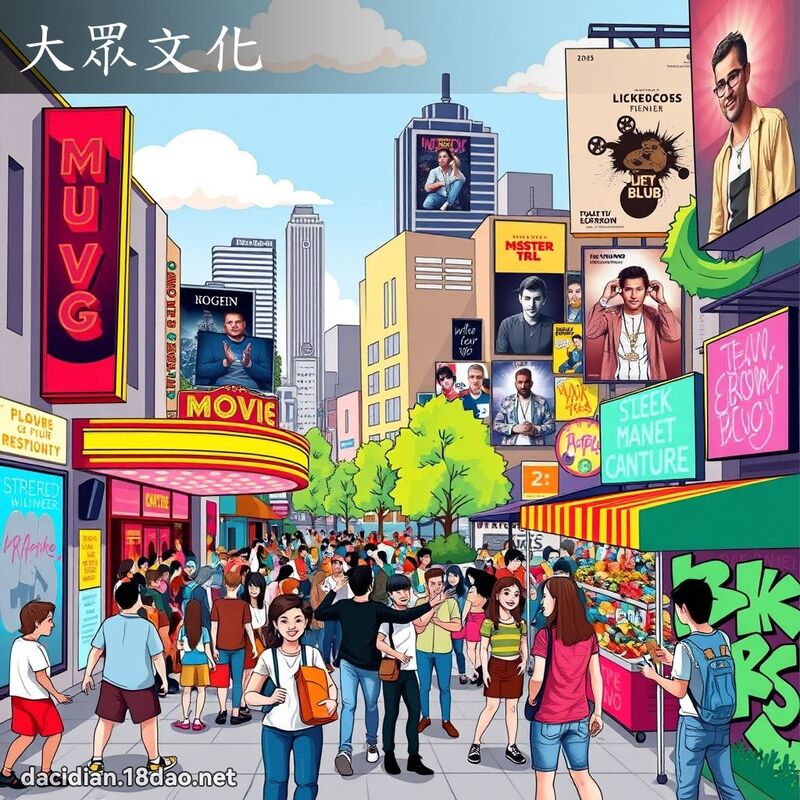 大眾文化 - 国语大辞典配图