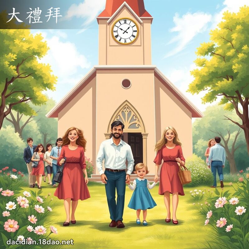 大禮拜 - 國語大辭典配圖