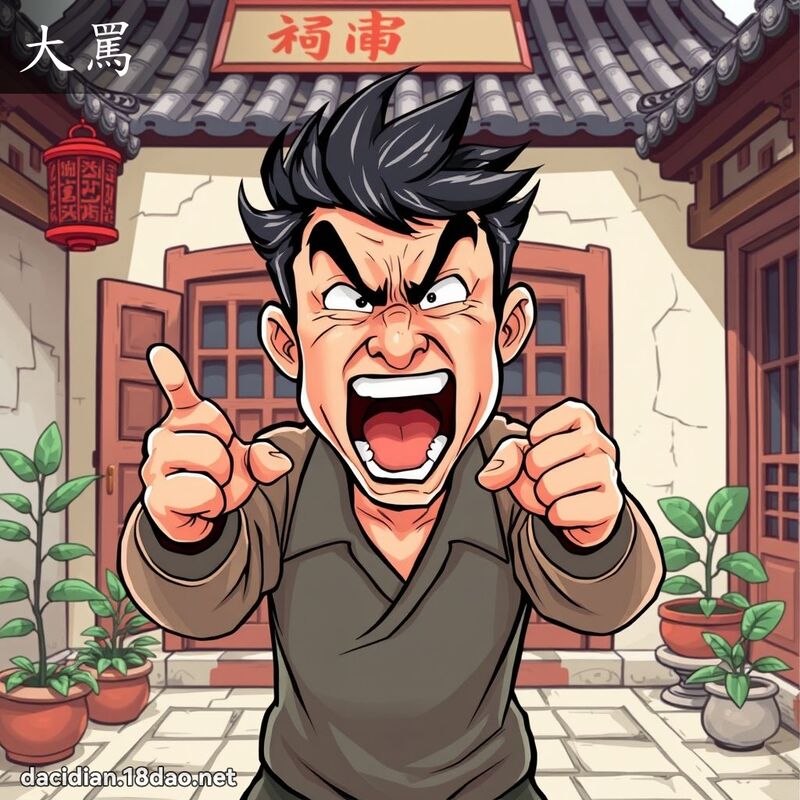 大罵 - 國語大辭典配圖