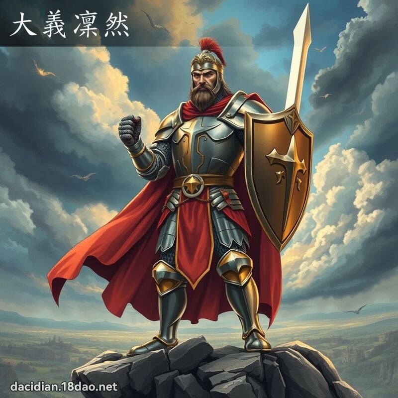 大義凜然 - 國語大辭典配圖