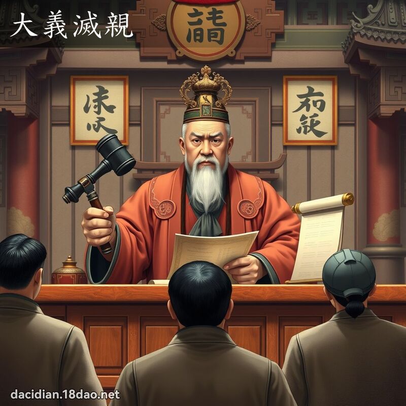 大义灭亲 - 国语大辞典配图