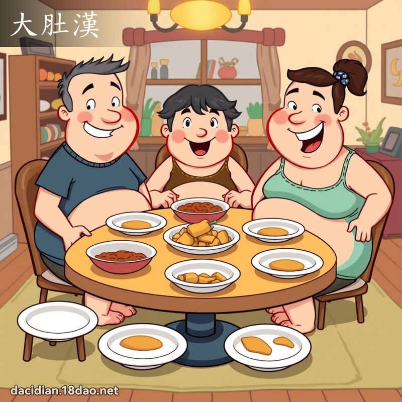大肚漢 - 國語大辭典配圖
