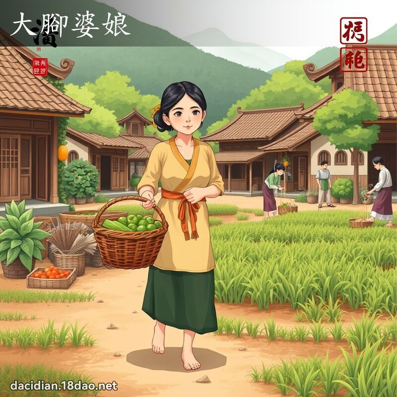 大腳婆娘 - 國語大辭典配圖