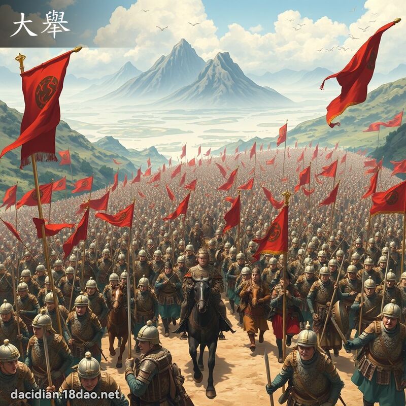 大舉 - 國語大辭典配圖