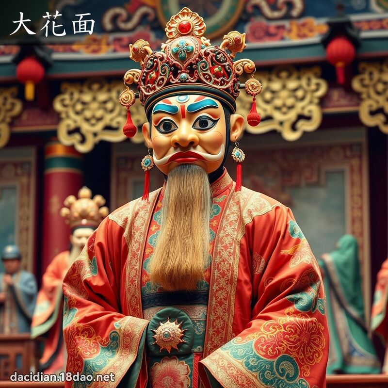 大花面 - 国语大辞典配图