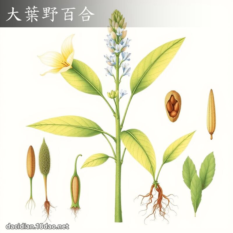 大叶野百合 - 国语大辞典配图