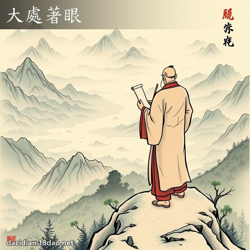 大處著眼 - 國語大辭典配圖
