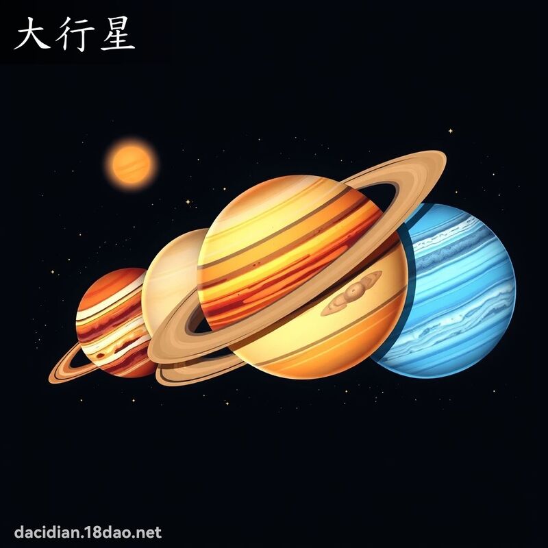 大行星 - 國語大辭典配圖