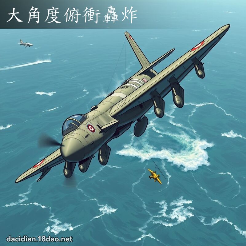 大角度俯衝轟炸 - 國語大辭典配圖