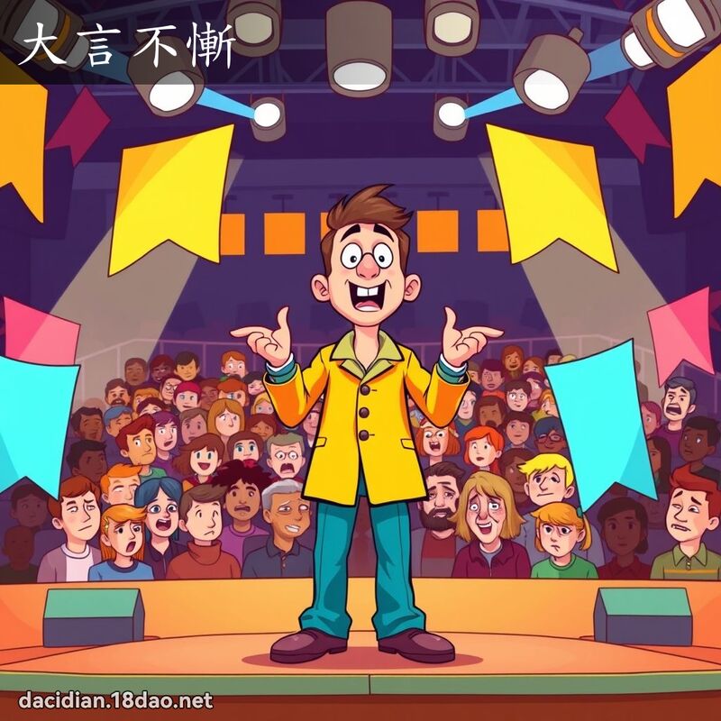 大言不惭 - 国语大辞典配图