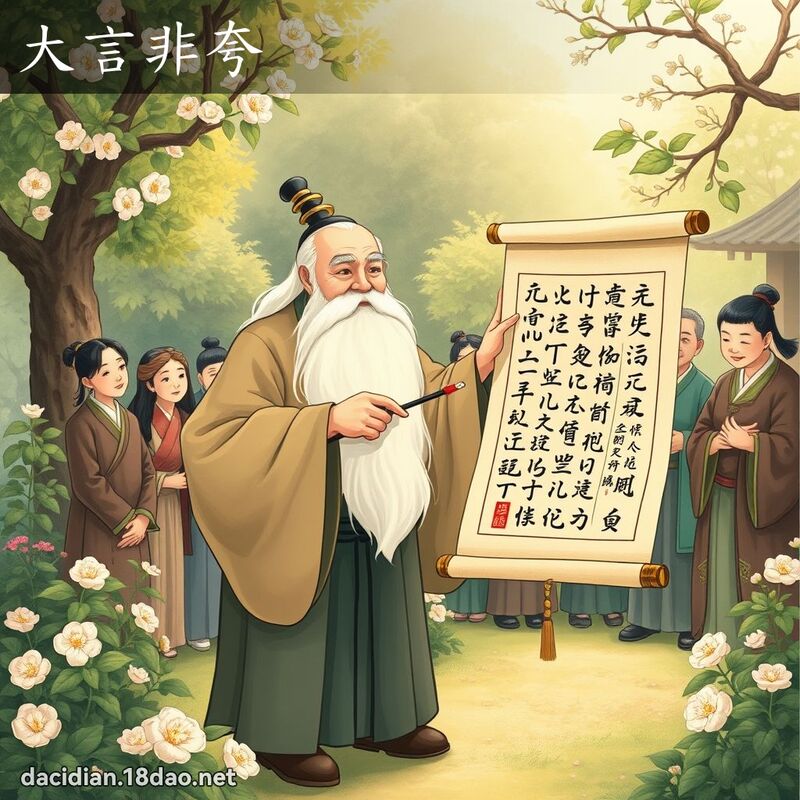 大言非夸 - 国语大辞典配图