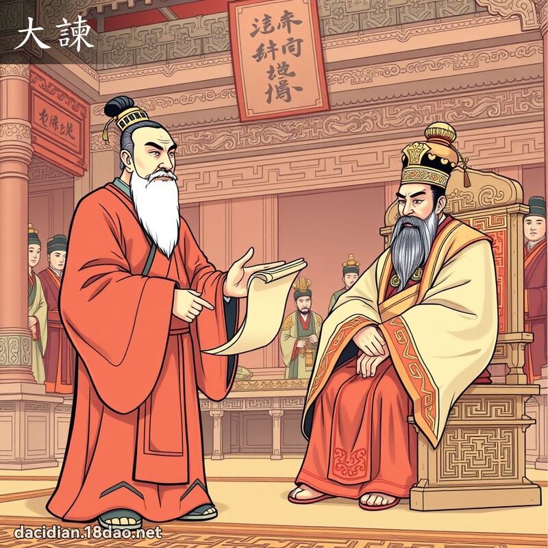 大諫 - 國語大辭典配圖
