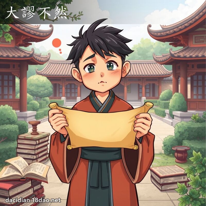 大谬不然 - 国语大辞典配图