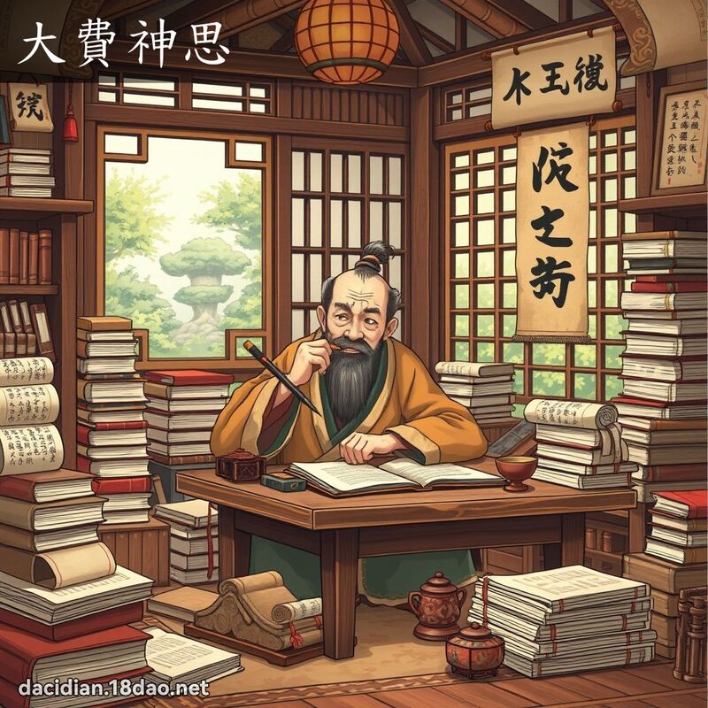 大费神思 - 国语大辞典配图