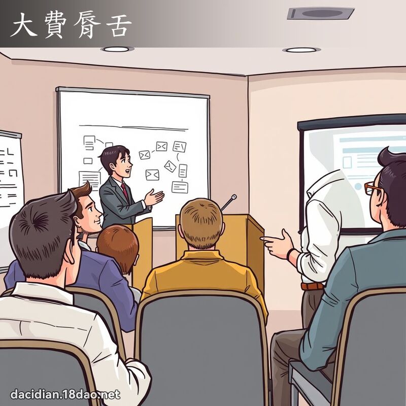 大费脣舌 - 国语大辞典配图