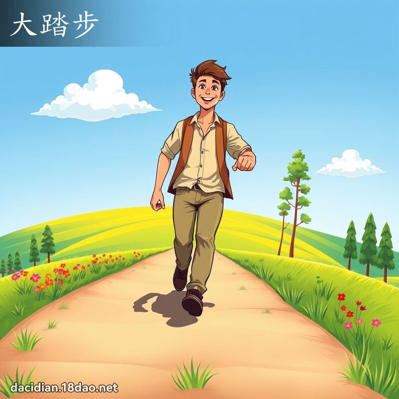 大踏步 - 国语大辞典配图