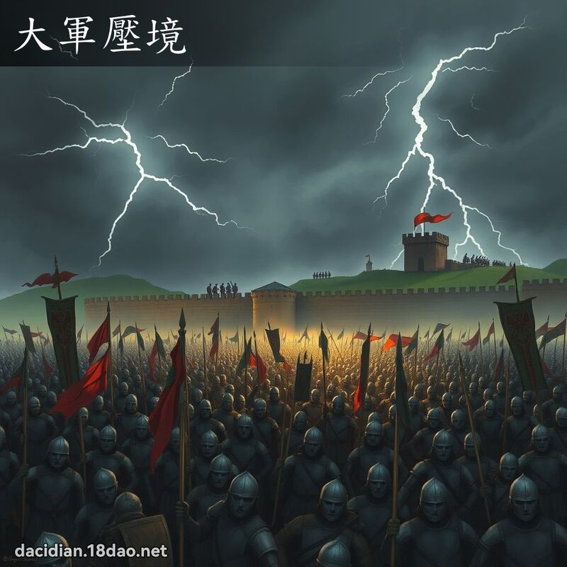 大軍壓境 - 國語大辭典配圖