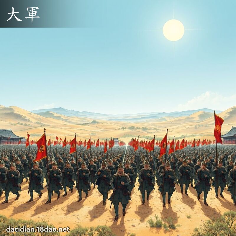 大軍 - 國語大辭典配圖