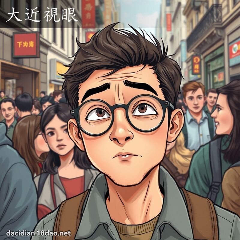 大近视眼 - 国语大辞典配图