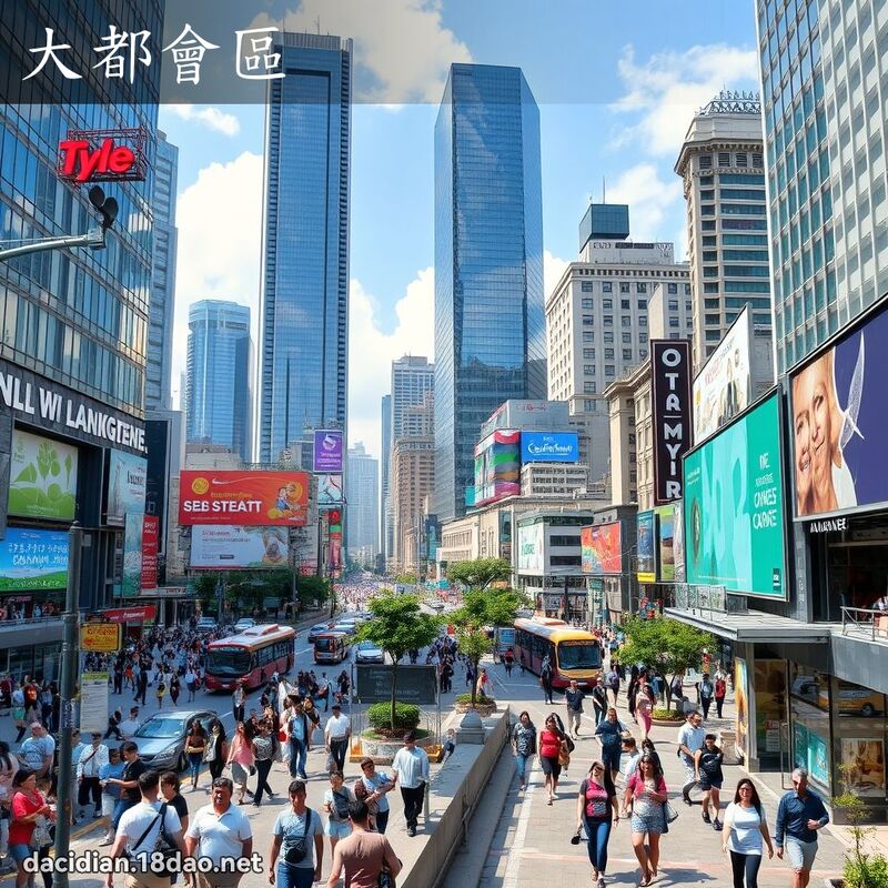 大都会区 - 国语大辞典配图