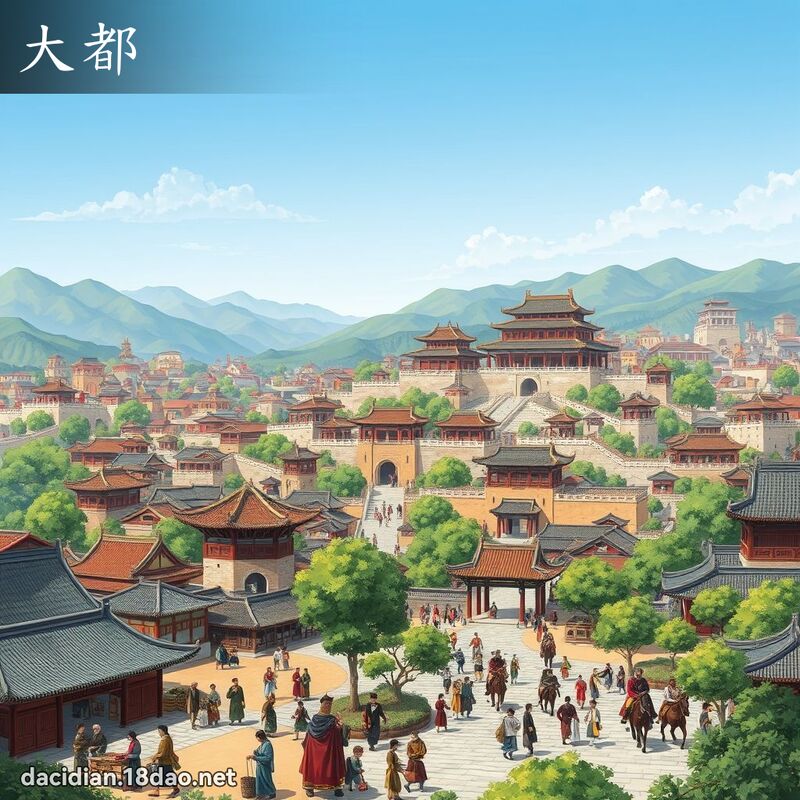 詞語: 大都 (多意詞)