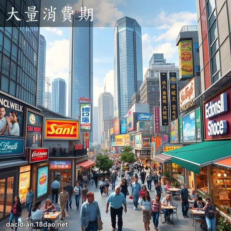 大量消費期 - 國語大辭典配圖