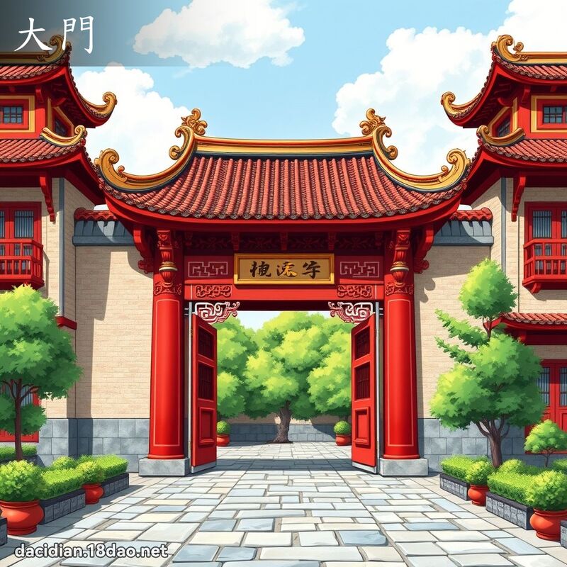 大門 - 國語大辭典配圖