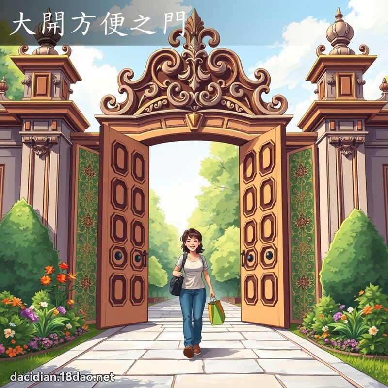 大開方便之門 - 國語大辭典配圖