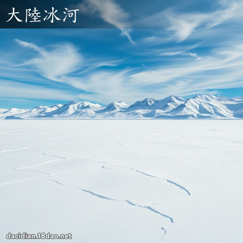大陸冰河 - 國語大辭典配圖