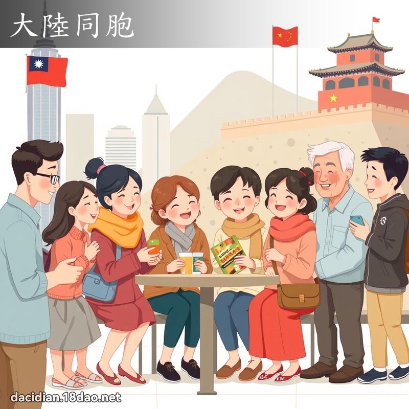 大陆同胞 - 国语大辞典配图