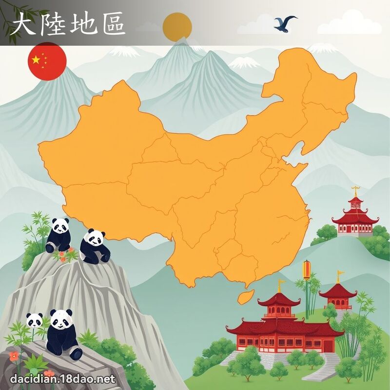 大陸地區 - 國語大辭典配圖