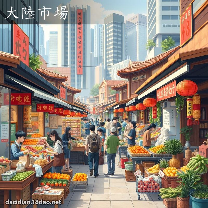 大陆市场 - 国语大辞典配图