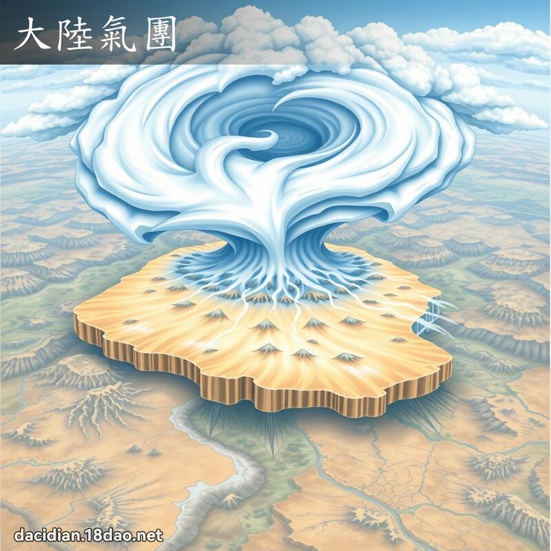 大陆气团 - 国语大辞典配图